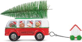 VW Bus Campervan 133820 Dogs in LED Van Hauling Dog House Christmas Tree... - £44.37 GBP