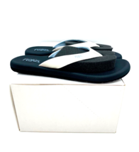 Flojos WOMEN Flip Flop / Thong Sandal - White / Blue, US 6M - $19.79