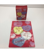 Dept. 18 Mini Valentine&#39;s Day Puzzle Sweet Hearts Be Mine U R Cool Cutie... - £3.98 GBP