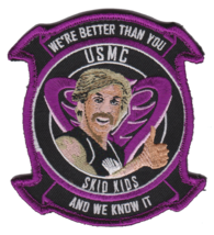 Marine Corps Skid Kids Dodgeball Heli Squad Hook &amp; Loop Embroidered Jacket Patch - £22.74 GBP