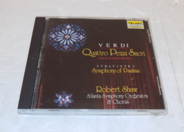 Verdi Quattro Pezzi Sacri Stravinsky Symphony of Psalms Shaw CD 1991 - $147.38 MXN