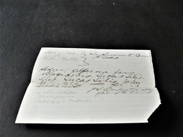 Original October 24, 1867 Handwritten  Paper: Resident of Summit County,... - $6.24