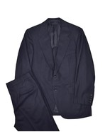 Hickey Freeman Suit Mens 40S Navy Herringbone Stripe Jacket &amp; Pants Wool... - £105.63 GBP