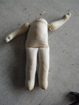 Vintage All Cloth Girl Doll Body 6 1/2&quot; Tall - £26.11 GBP