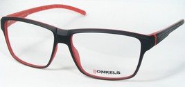 New Onkels ONK4403 Col. 2 Matt Black /RED Eyeglasses Glasses Frame 55-13-140mm - £73.86 GBP