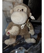 DanDee Plush Stuffed Animal Toy Monkey With Kiss Pillow Heart Ribbon 12 ... - $27.37 CAD