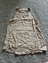 Chocolate Sleeveless Pull Over top Size Small Beige Casual Lightweight - $145.98 MXN