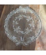 VTG MIKASA CRYSTAL CARMEN WALTHER GLASS GERMANY ROUND CAKE PLATE 13” - €16,18 EUR