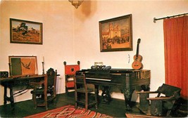 Chrome Postcard CA G011 La Sala de Musica Casa de Adobe Southwest Museum LA - £2.59 GBP