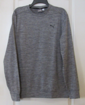 Puma Crewneck Brushed Fleece Long Slv Pullover Gray Men&#39;s Sz XXL NWT - $399.85 MXN