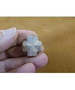 CR594-155) 3/4&quot; Fairy Stone CHRISTIAN CROSS Staurolite Lucky Crystal luc... - $34.99