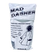 Mad Dasher Vintage Adult White Adjustable Hood Rain Poncho Dura Tuff Gol... - €5,16 EUR