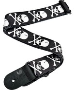 D&#39;Addario Accessories Guitar Strap - Guitar Accessories -, Cross Bone Skull - $35.97