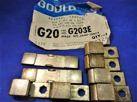 G203E Gould 2 movable, 6 stationary CONTACT PARTS LOT Telemechanique- Used - $53.22