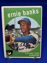 1959 Topps Ernie Banks #350 - Chicago Cubs - HOF **SEE PICS** - $24.08