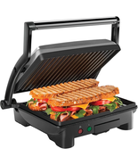 3-In-1 Panini Press & Grill, 4-Slice Non-Stick, Opens Flat - Stainless S... - €48,44 EUR 3-In-1 Panini Press & Grill, 4-Slice Non-Stick, Opens Flat - Stainless S... - €48,44 EUR