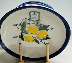 Papart Ceramics Lemon Dinner Pasta Bowls 9&quot; Set of 4 Hand Painted Turkey - $1,397.00 MXN