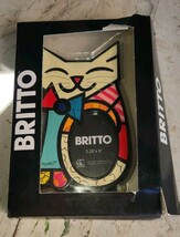 NIP Cute Romeo Britto Cat Frame In Original Carton Vintage Pop Art - $54.99