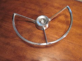 Ford Chrome Steering Wheel Horn Ring 1960&#39;S Mercury Man Emblem C0DF-13A800D Vtg - £55.39 GBP