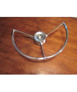 FORD CHROME STEERING WHEEL HORN RING 1960&#39;S MERCURY MAN EMBLEM C0DF-13A8... - £54.51 GBP