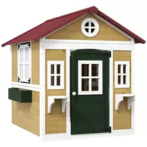 Outsunny Wooden Playhouse for Kids Outdoor with Doors, Windows, Planter ... - $13,689.17 MXN