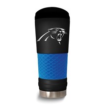 NFL Carolina Panthers 24 Oz. Stainless Steel Silicone Grip Tumbler with Lid - £34.28 GBP