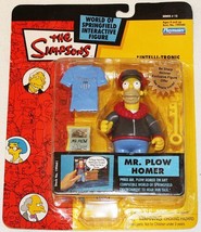 The Simpsons Mr. Plow Homer Action Figure with Voice Playmates 2003 NEW SEALED - £21.58 GBP