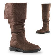 ROB100/BNPU MENS Brown Renaissance Medieval Pirate Foldable Costume Knee... - $1,983.60 MXN