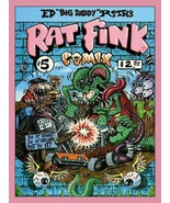 Rat Fink Comix #5 Big Daddy Ed Roth Metal Sign - £31.16 GBP