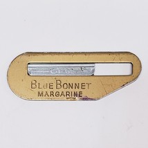 Blue Bonnet Margarine Advertising Box Cutter Opener w/ Sliding Gem Razor Blade - £10.08 GBP
