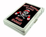 Pirate Skull D80 100&#39;s Size Cigarette Case with built in lighter Wallet - $21.73