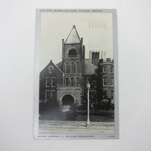 Postcard Elwood Indiana Old High School Wendell Willkie Graduated Vintage 1940 - £4.71 GBP