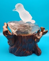 Garden Quartz, Bird On Nest Hand Carved, On Custom Stand, Detailed Bird,... - £401.65 GBP