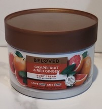 Beloved Grapefruit &amp; Red Ginger Body Cream With Essential Oils 10oz - £14.12 GBP