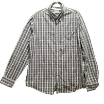 Dockers Mens Button Up Shirt Multi-Color Size Large Cotton Blend Long Sl... - £14.68 GBP