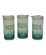Kool Promo Acrylic Green Tint 12oz Glasses Vintage Tobacco Memorabilia L... - $340.96 MXN