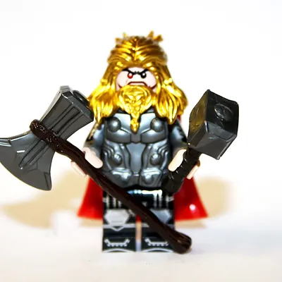 PWS Thor God Of War Marvel Building Minifigure Bricks US - £6.85 GBP