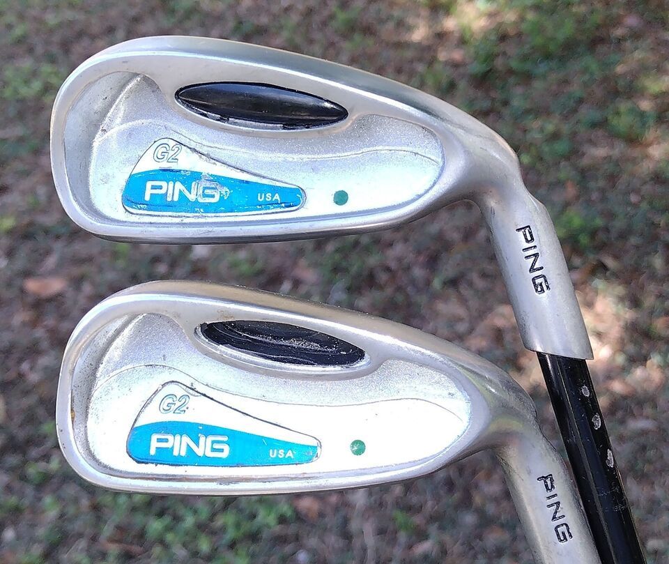 PING G2 Irons 3 & 4 HL Irons Green Dot Graphite G2+ R Flex Golf Club Set 2pc - $99.99