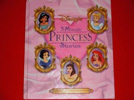 Disney&#39;s 5 Minute Princess Stories Hardcover Children&#39;s Storybook Princess Tales - £3.88 GBP