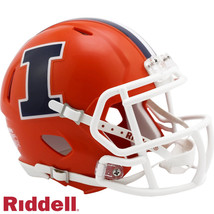 *Sale* Illinois Fighting Illini Speed Mini Ncaa Football Helmet - Ship Fast! - $30.95