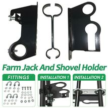 Lift High Farm Jack &amp;Shovel Holder 4x4 Offroad Universal 4WD Roof Rack Mount DHL - £123.79 GBP