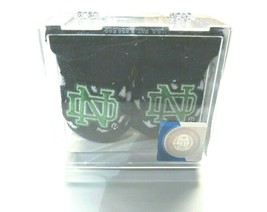 NCAA Notre Dame Green Logo Polka Dot Royal Booties Gift Box SZ NB Two Feet Ahead - £11.98 GBP