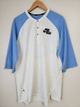 Nike Dri-FIT Flux Men&#39;s M/medium 3/4 raglan Sleeve Baseball Top CT1977-0... - £25.47 GBP