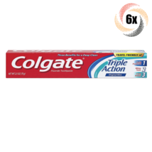 6x Packs Colgate Triple Action Benefits Original Mint Toothpaste | 2.5oz - £14.61 GBP