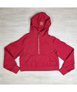 LULULEMON Scuba Cropped Half-Zip Hoodie Red Gold Lunar New Year Size XS - $229.23 CAD