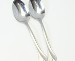 Oneida Tribeca Serving Spoons Solid 8 1/4&quot; Lot of 2 Stainless - $18.61