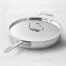 All-Clad D5 Stainless-Steel 6 qt Saute Pan with Lid - £139.11 GBP