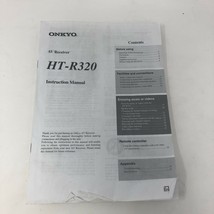 Onkyo Integra HT-R320 Receiver Owners Instruction Manual Original - $11.01