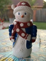 18.5” LED Resin Light Up Snowman Statue 2 Light Modes Made in Cambodia - £238.56 GBP