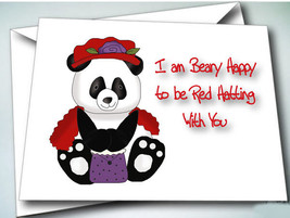 6 Beary Happy To Hat With You Cards W/ Envelopes For Red Hat Ladies Of Society - £9.57 GBP